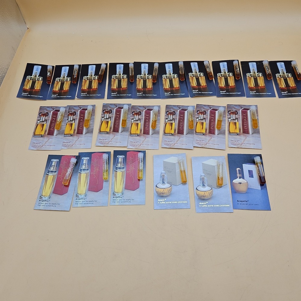 Huge Lot Of Mary Kay Samples Vintage Genji Intrigue Angelfire Avenir Acapella